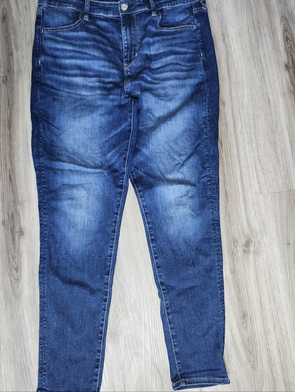 American Eagle Hi-Rise Next Level Stretch Denim Jean Jegging Dark Wash Size 16